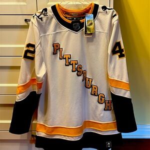 Pittsburgh Penguins Reverse Retro White Fourth Jersey NWT Kapanen authentic